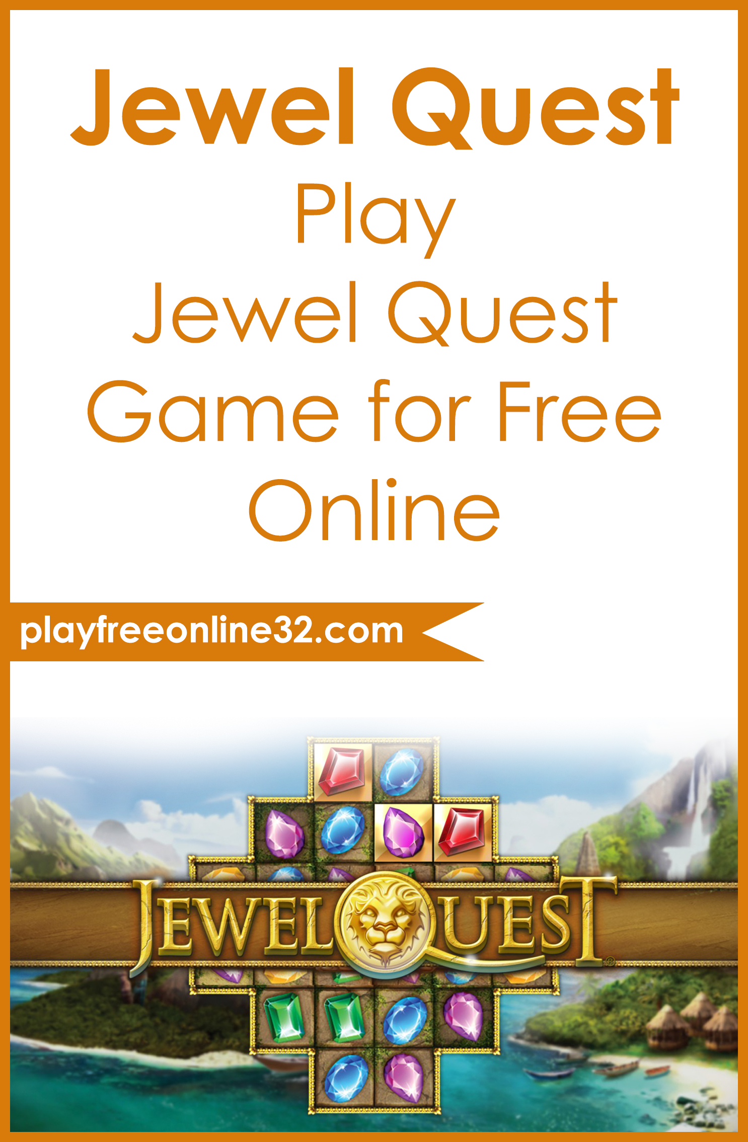 Jewel Quest • Play Jewel Quest Game for Free Online Pinterest post