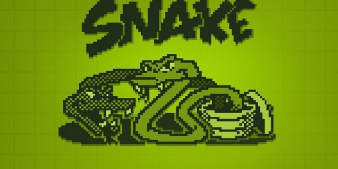 classic snake game orange background